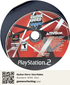 Guitar Hero: Van Halen PlayStation 2, NTSC disc