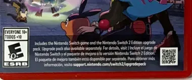 Pokémon Legends: Z-A, the ESRB box on its front