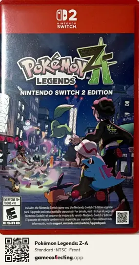 Pokémon Legends: Z-A Nintendo Switch 2, NTSC box front