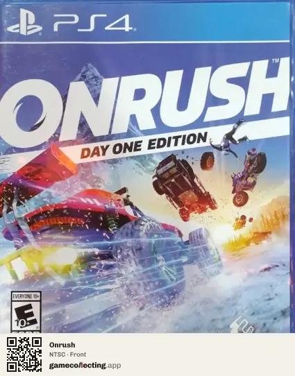 Onrush PlayStation 4, NTSC box front