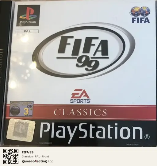 FIFA 99 PlayStation, PAL box front