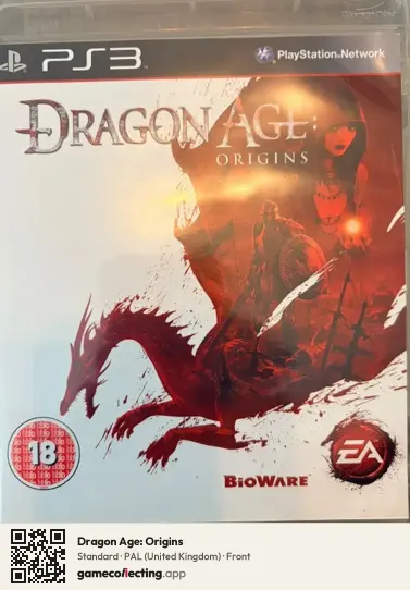 Dragon Age: Origins PlayStation 3, United Kingdom box front