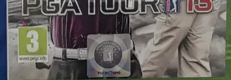 Tiger Woods PGA Tour 13, the USK square on its front
