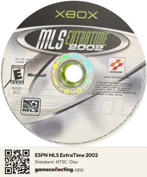 ESPN MLS ExtraTime 2002 Xbox, NTSC disc