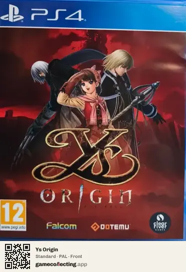 Ys Origin PlayStation 4, PAL box front