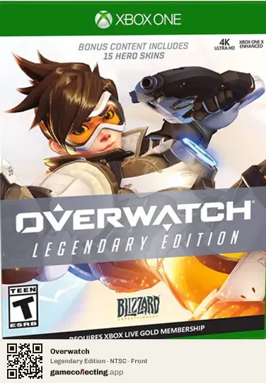 Overwatch Xbox One, NTSC box front