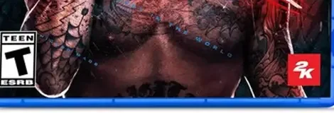 WWE 2K26, the ESRB box on its front
