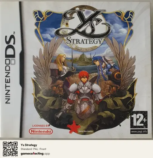 Ys Strategy Nintendo DS, PAL box front