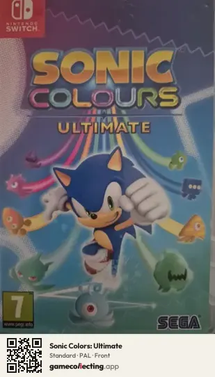 Sonic Colors: Ultimate Nintendo Switch, PAL box front
