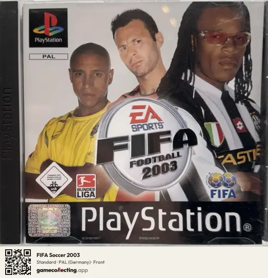 FIFA Soccer 2003 PlayStation, Germany box front