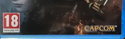Resident Evil 4, the PEGI square on its front