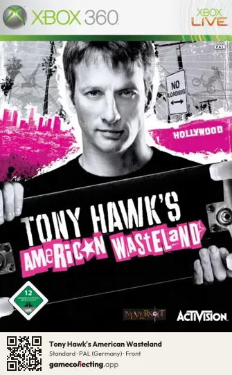 Tony Hawk's American Wasteland Xbox 360, Germany box front
