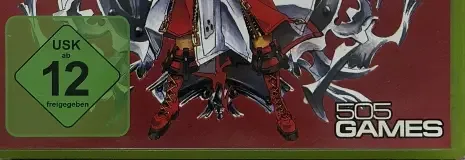 Guilty Gear 2: Overture, the USK square on its front