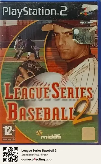 League Series Baseball 2 PlayStation 2, PAL box front