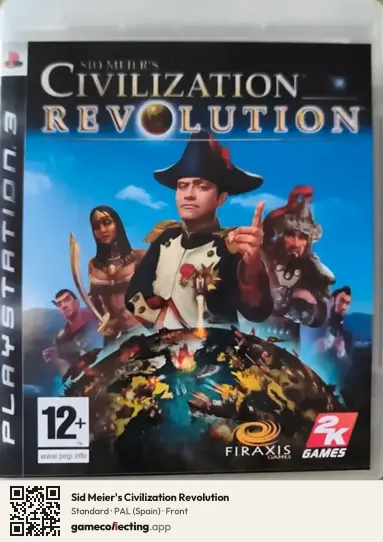 Sid Meier's Civilization Revolution PlayStation 3, Spain box front