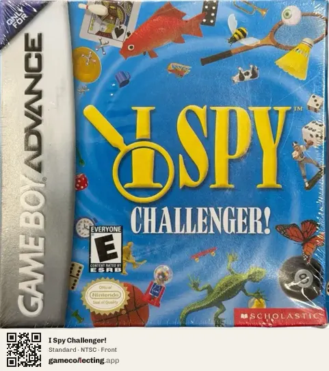 I Spy Challenger! Game Boy Advance, NTSC box front