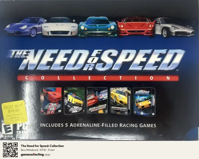 The Need for Speed: Collection Computer, NTSC box front