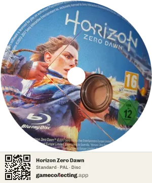 Horizon Zero Dawn PlayStation 4, PAL disc