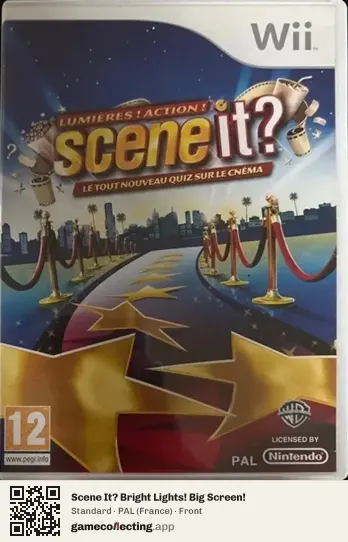 Scene It? Bright Lights! Big Screen! Nintendo Wii, France box front