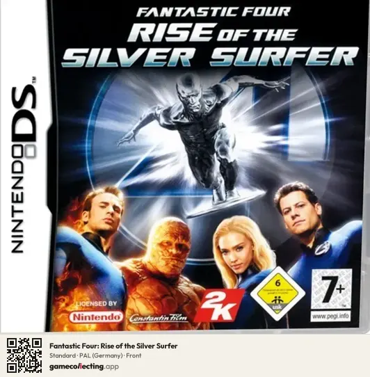Fantastic Four: Rise of the Silver Surfer Nintendo DS, Germany box front