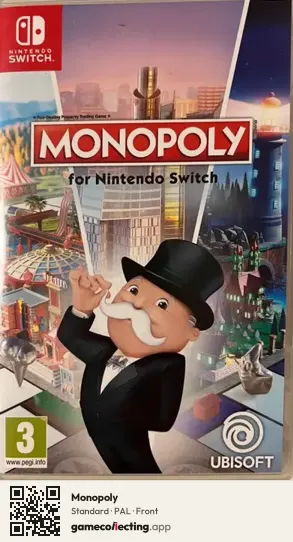 Monopoly Nintendo Switch, PAL box front