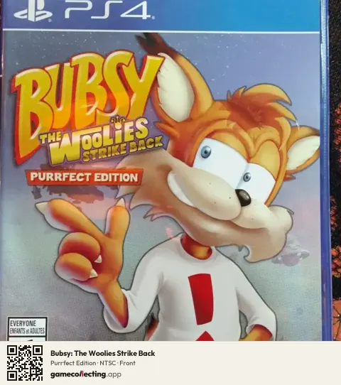Bubsy: The Woolies Strike Back PlayStation 4, NTSC box front