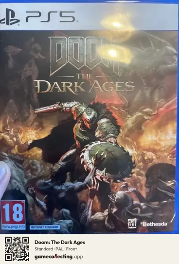 Doom: The Dark Ages PlayStation 5, PAL box front