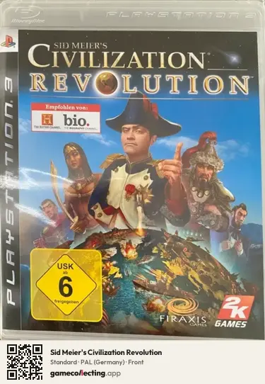 Sid Meier's Civilization Revolution PlayStation 3, Germany box front