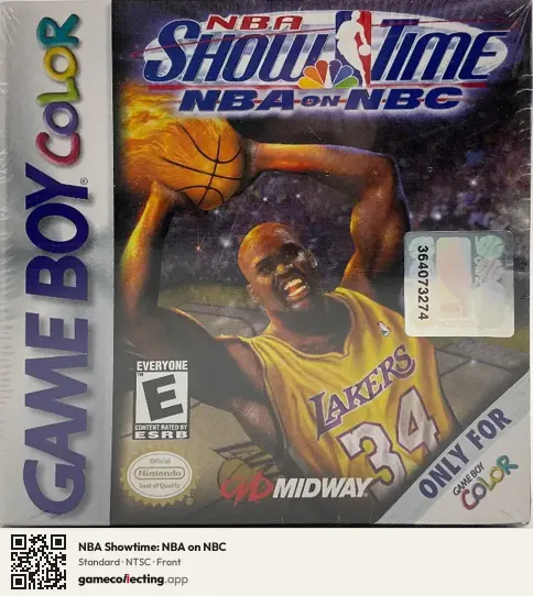 NBA Showtime: NBA on NBC Game Boy Color, NTSC box front