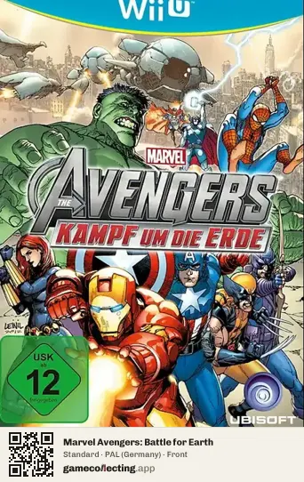 Marvel Avengers: Battle for Earth Nintendo Wii U, Germany box front