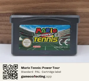 Mario Tennis: Power Tour Game Boy Advance, PAL cartridge label