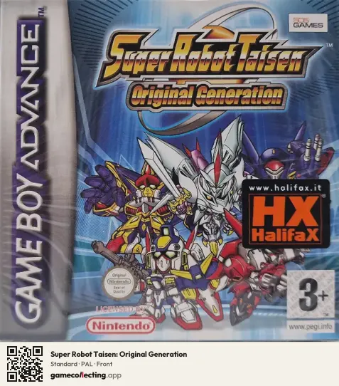 Super Robot Taisen: Original Generation Game Boy Advance, PAL box front