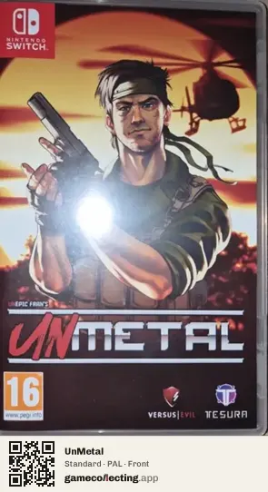 UnMetal Nintendo Switch, PAL box front