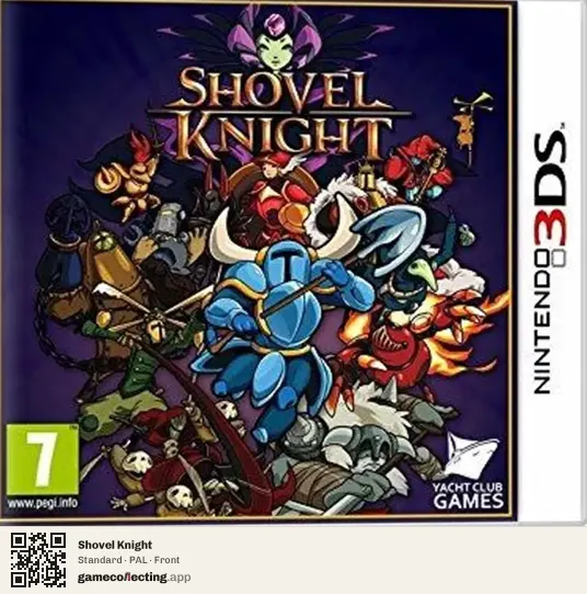 Shovel Knight Nintendo 3DS, PAL box front