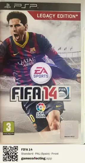 FIFA 14 PlayStation Portable, Spain box front