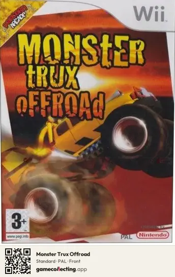 Monster Trux Offroad Nintendo Wii, PAL box front
