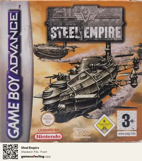 Steel Empire Game Boy Advance, PAL box front