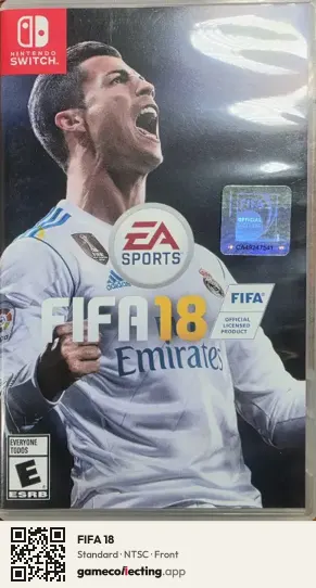 FIFA 18 Nintendo Switch, NTSC box front