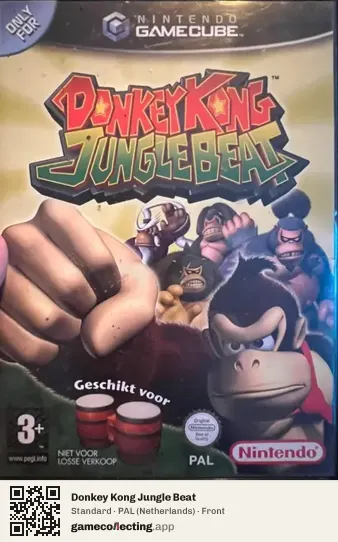 Donkey Kong Jungle Beat Nintendo GameCube, Netherlands box front