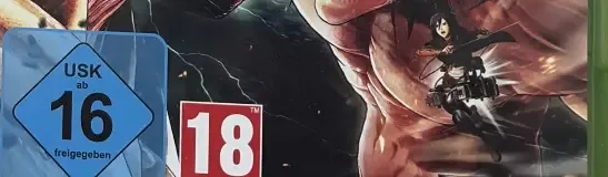 Attack on Titan 2, the USK square on its front