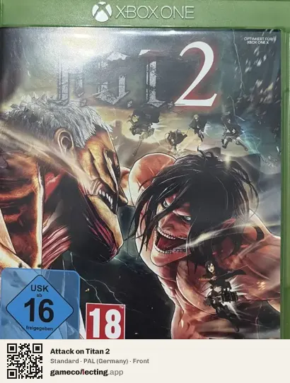 Attack on Titan 2 Xbox One, Germany box front