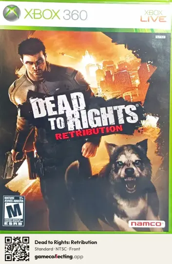 Dead to Rights: Retribution Xbox 360, NTSC box front