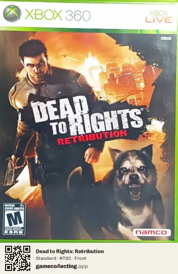 Dead to Rights: Retribution Xbox 360, NTSC box front
