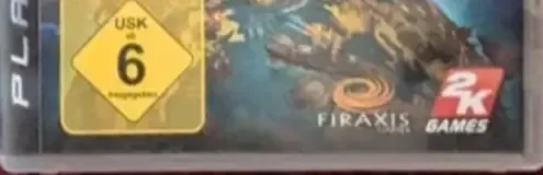 Sid Meier's Civilization Revolution, the USK square on its front