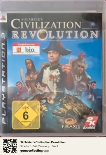 Sid Meier's Civilization Revolution PlayStation 3, Germany box front