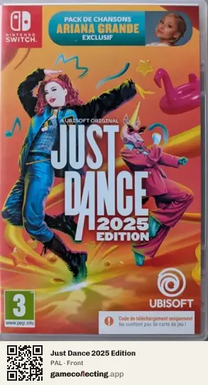 Just Dance 2025 Edition Nintendo Switch, PAL box front
