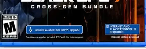 Call of Duty: Black Ops 7, the ESRB box on its front