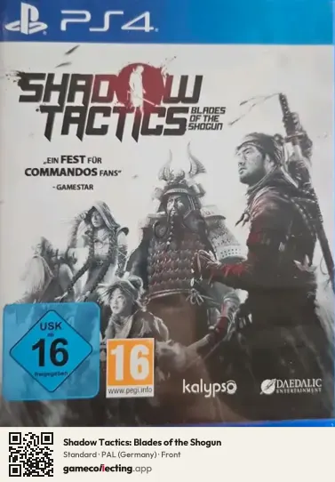 Shadow Tactics: Blades of the Shogun PlayStation 4, Germany box front