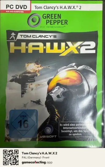 Tom Clancy's H.A.W.X 2 Computer, Germany box front