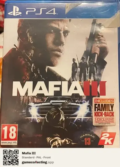 Mafia III PlayStation 4, PAL box front